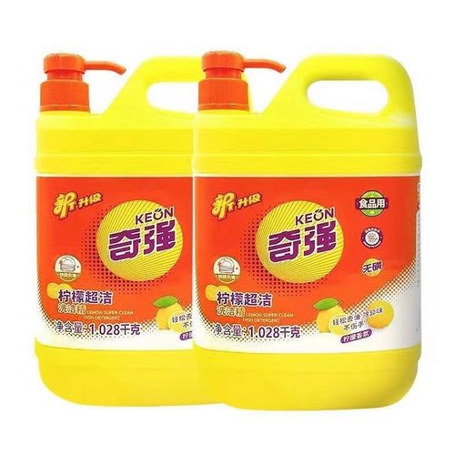 奇强洗洁精一整箱大桶食品级家庭去油厨房实惠生姜酵素家用金桔
