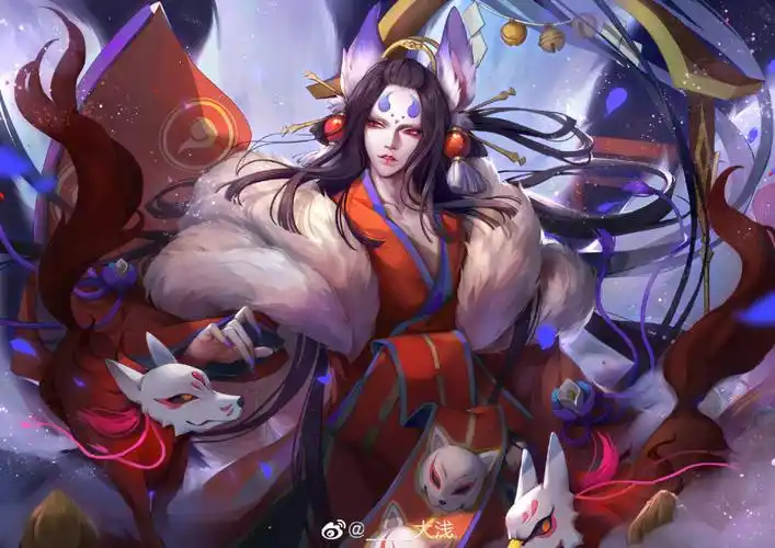 阴阳师玉藻前sp玉藻前图片出自微博以及水印转侵删