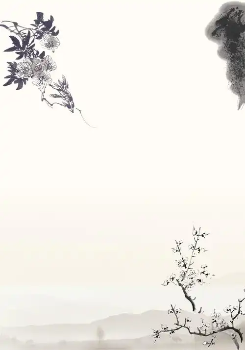 水墨中国画背景装饰