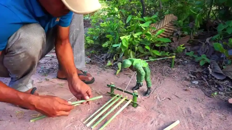 野外生存技能,吊脚套的制作过程吗,你学会了吗?-三农视频-搜狐视频