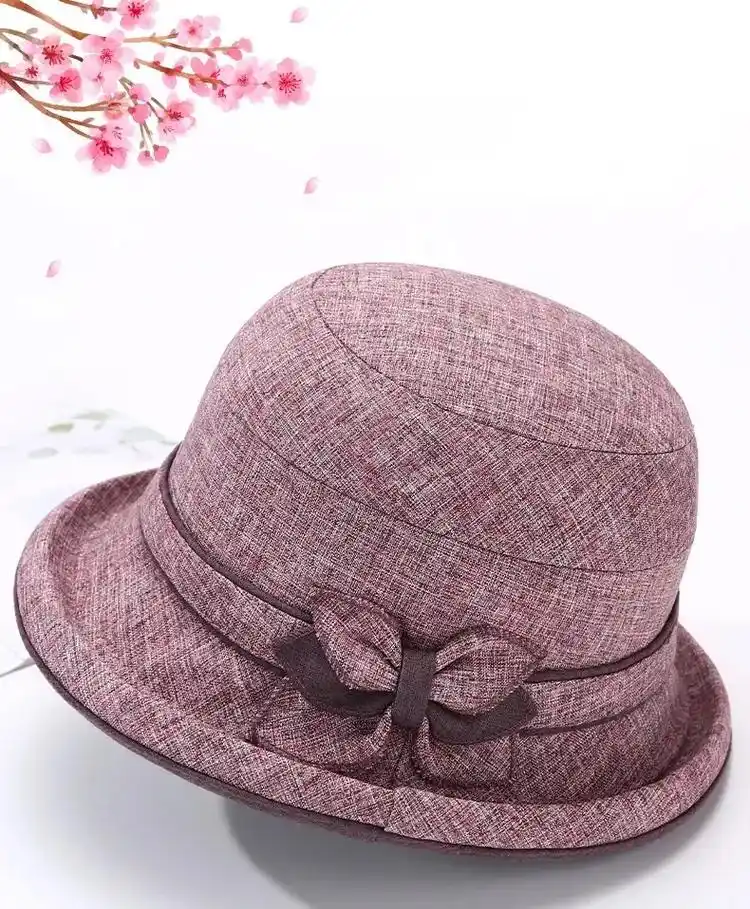 春秋季妈妈帽子女遮阳渔夫帽中 - 抖音