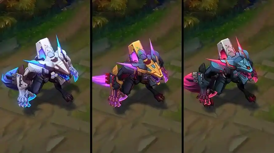 英雄联盟沃里克源计划皮肤鉴赏:全身机甲的帅狼人,金属感十足!