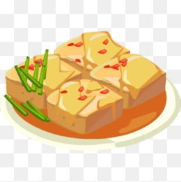 手绘卡通麻婆豆腐