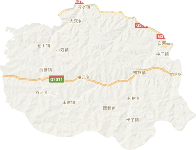 白河县电子地图高清版大图