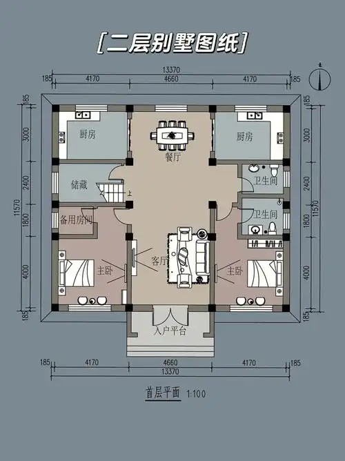 二层欧式别墅图纸50w不到就能搞定