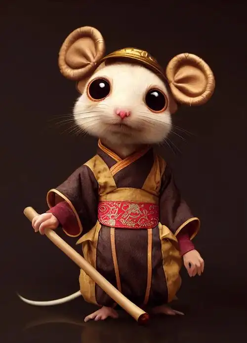 国潮十二生肖拟人鼠