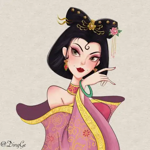 美少女战士迪士尼公主花木兰头像图片