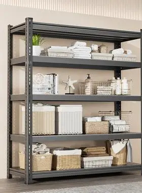 家用货架置物架多层收纳架储藏室储物架仓储角钢货物架仓库铁架子