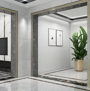 仿石材大理石线条收口门框门套垭口大门客厅过道阳台门包边人造石