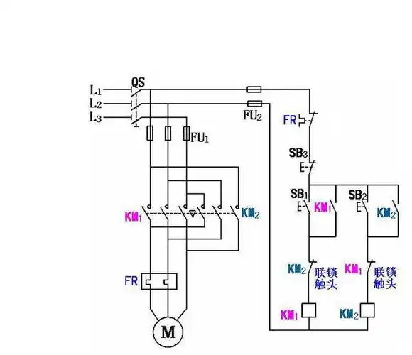 交流接触器热继电器接线图