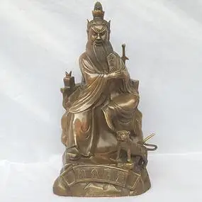 张天师铜像张府天师神像家居奉供风水铜器家居装饰品工艺品摆件