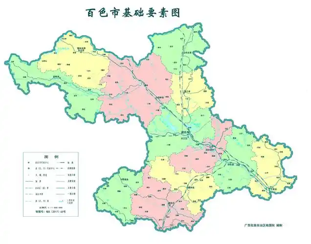 百色市标准地图(要素版)_百色地图库_地图窝