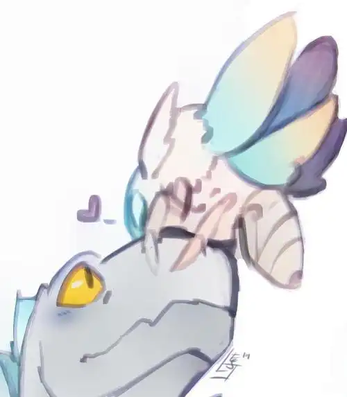 《哥斯拉怪兽之王》热映后魔斯拉姐姐和哥斯拉秀恩爱图大量出现