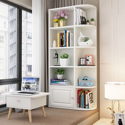 飘窗柜储物柜书桌书柜一体创意组合卧室多功能书架窗台柜小置物架