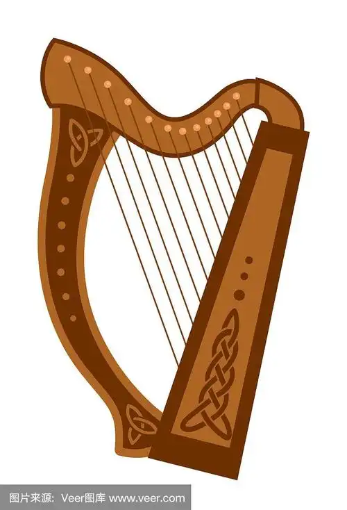 凯尔特三角琴.民间乐器.