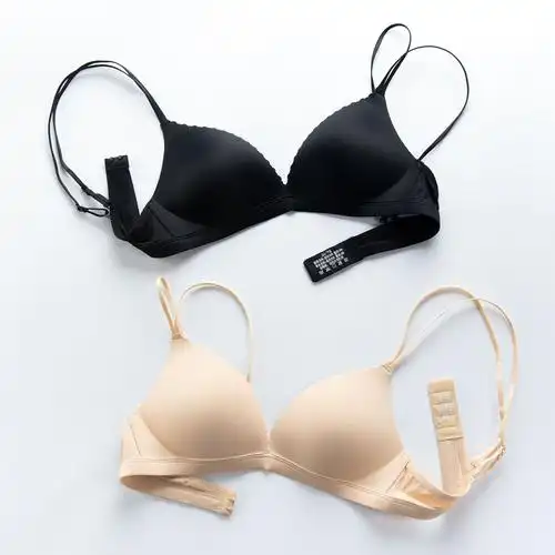 新款光面文胸时尚性感无痕舒适无钢圈小胸聚拢内衣少女美背胸罩