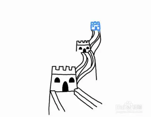 如何画中国的长城