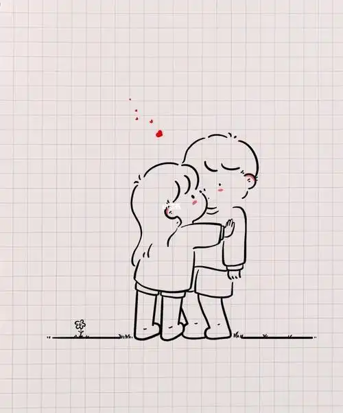 好看的简笔画送给女朋友