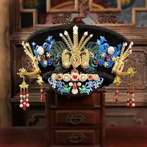 清朝后宫甄嬛传如懿传皇后古装帽子大人儿童亲子娘娘头饰配饰发饰