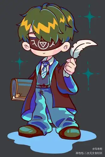 先知知_第五人格第五人格先知伊莱先知平涂日系q版同人绘画作品