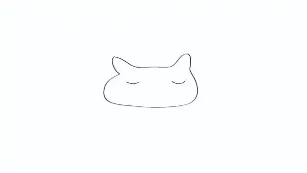 猫头的简单画法 - 简笔画 - 懂得