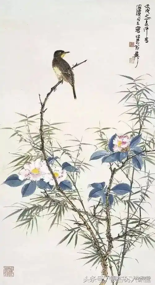草长莺飞二月天,拂堤杨柳醉春烟:国画大师谢稚柳花鸟画欣赏!