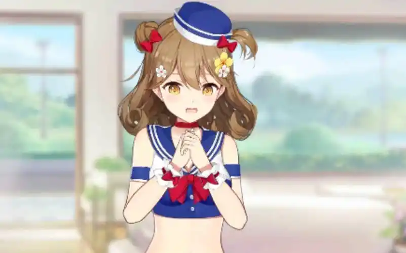 双生视界泳装小珍动作娇羞可可爱爱