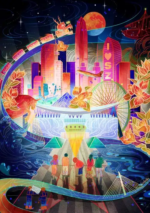 城市插画——深圳