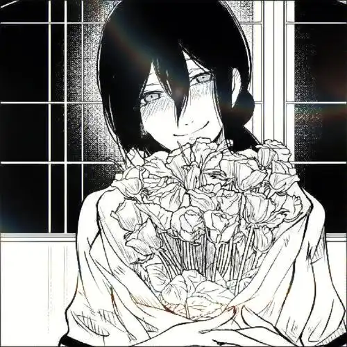 电锯人蕾塞黑白漫头无水印