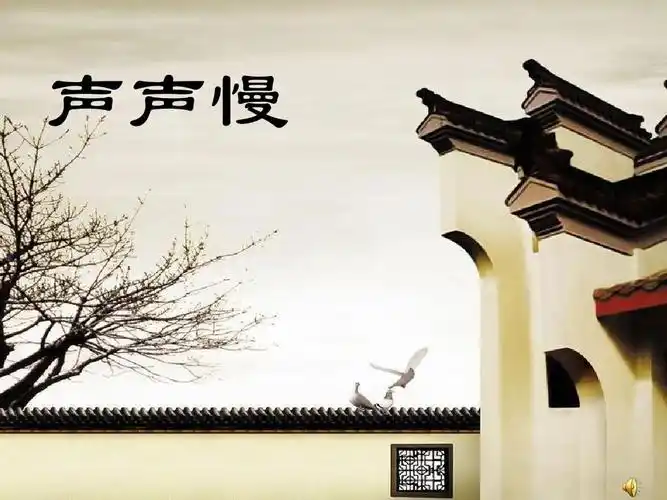 2《声声慢》课件 新人教版必修4ppt