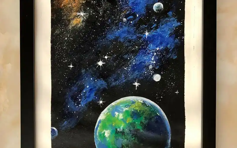 绘画星空装饰画教程