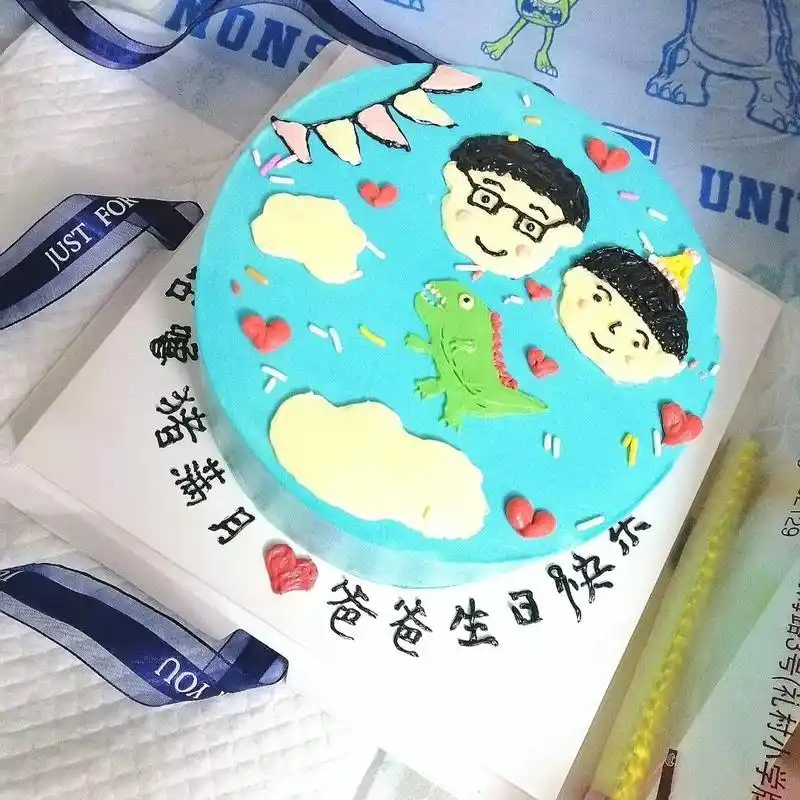父子俩的缘分_蛋糕_手绘_小清新_文化娱乐_小红书