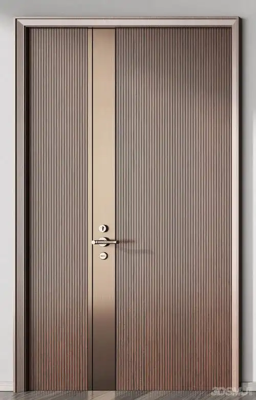 现代新中式双开门子母门