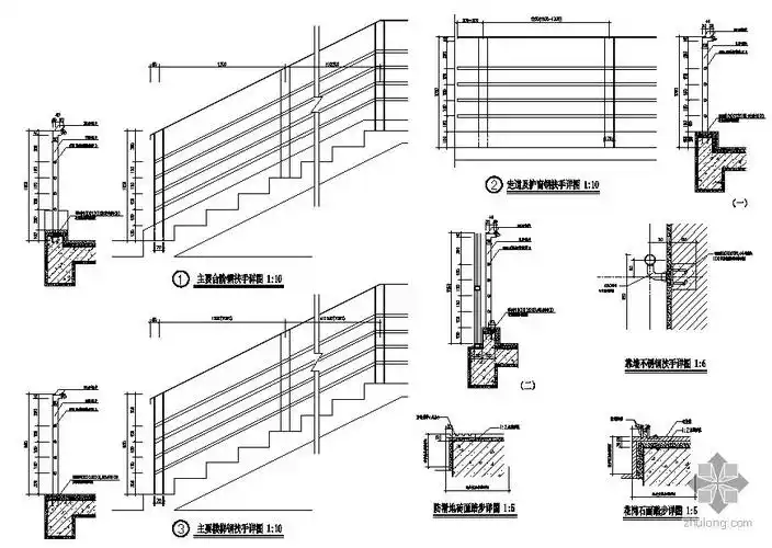 某五星酒店楼梯部位节点详图-建筑节点详图-筑龙建筑设计论坛