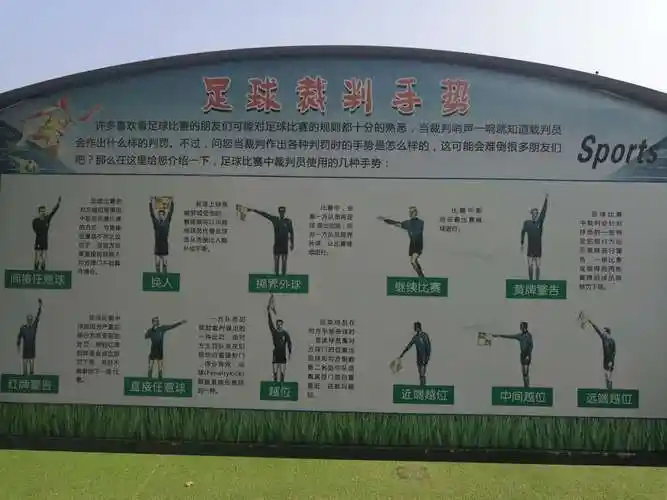 足球裁判手势