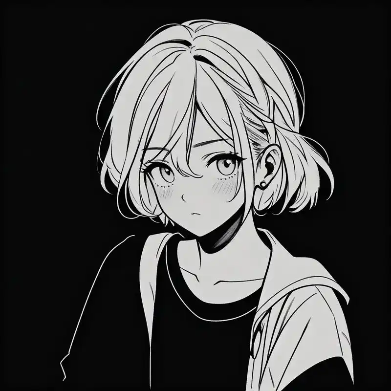 94高级伤感黑色头像78 沉浸在黑色的世界里,找寻那一抹伤感的高级