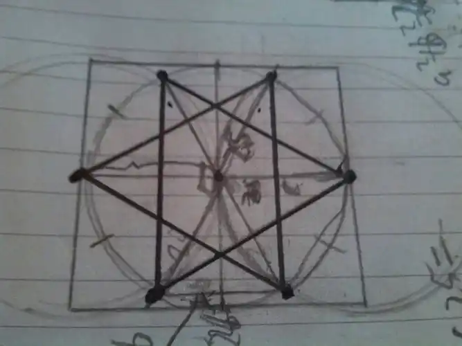 用一支笔和一把尺子,怎样在正方形里边画正六边形