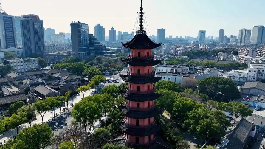 宁波天封塔航拍