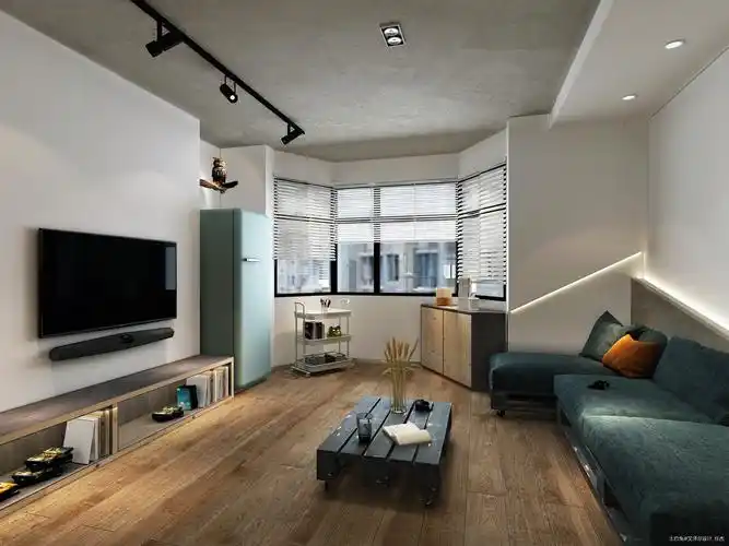 温馨60平loft小户型客厅装修效果图潮流混搭设计图片赏析