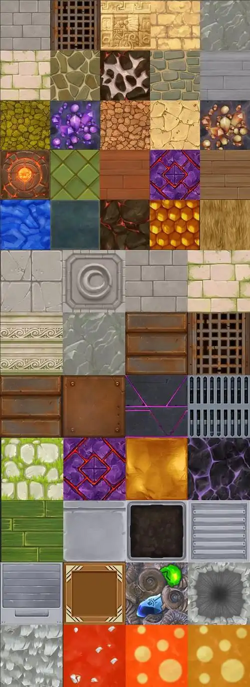 q版手绘贴图迷你世界游戏贴图素材冰面植物木纹金属草坪地皮贴图淘宝