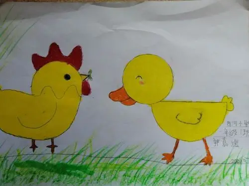 小公鸡和小鸭子