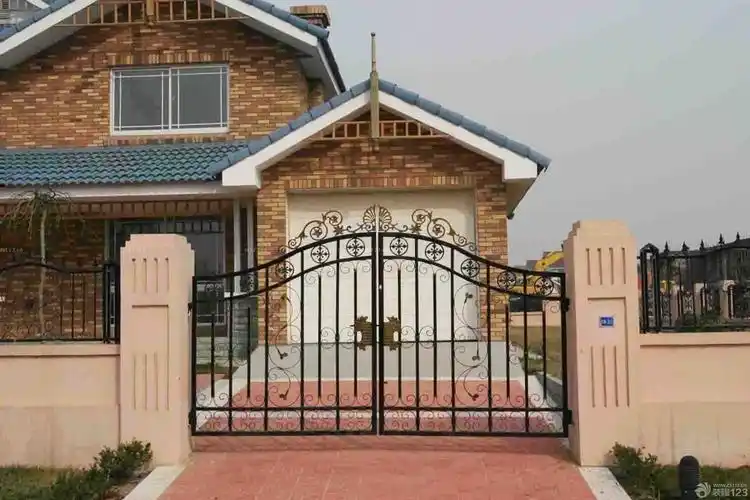 2020小别墅不锈钢围墙大门装修设计效果图