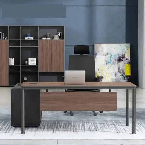 办公桌厂家时尚老板桌桌椅组合简约现代家具