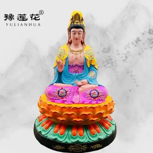 南海老母神像 庙里塑像南海老母菩萨像 南海观音神像生产图片