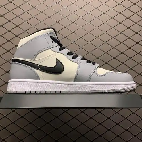 air jordan 1 mid air jordan 1 mid aj1烟灰伯爵中帮运动篮球鞋