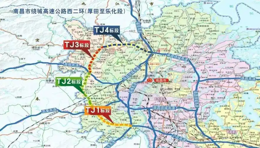 正式开通运营南昌西二绕城高速公路(厚田—石鼻段)今天8时58分萍乡的