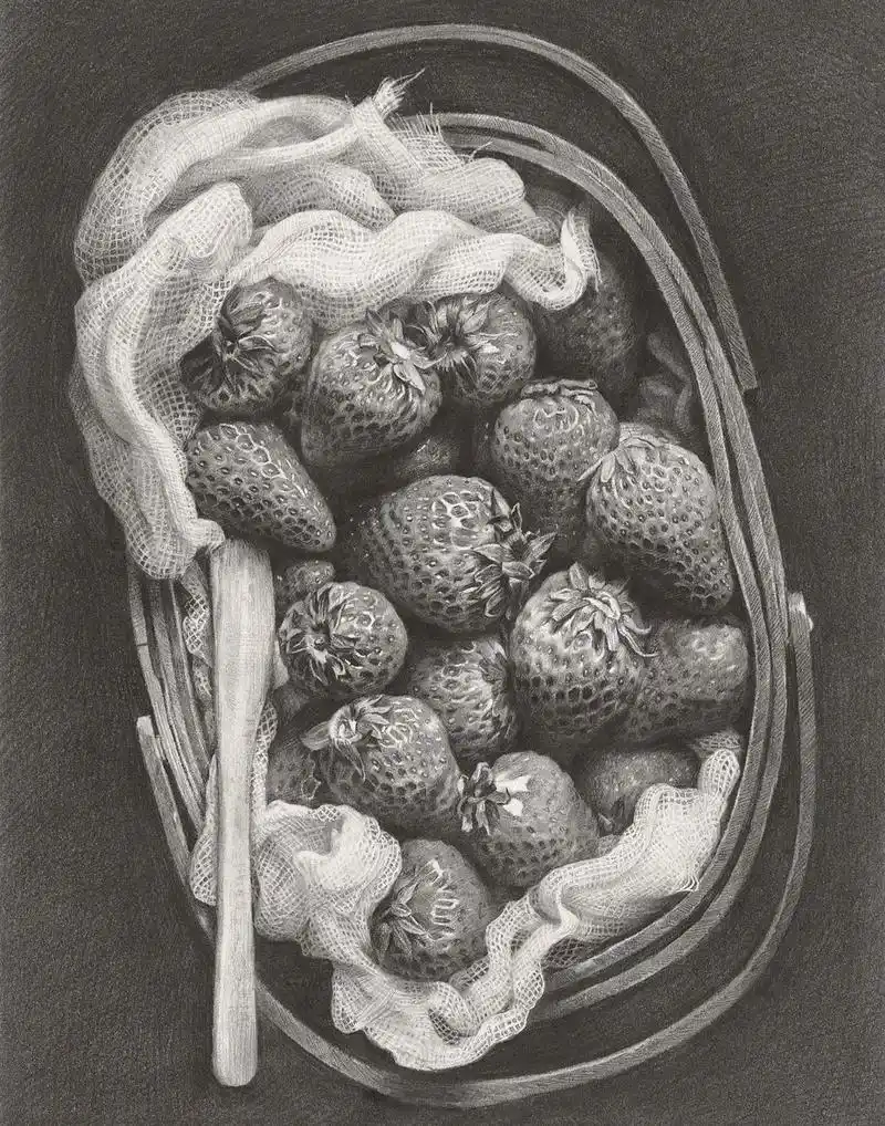 杭州素描 #素描静物 积极一点,爱那个爱我的人.#精微素描 - 抖音