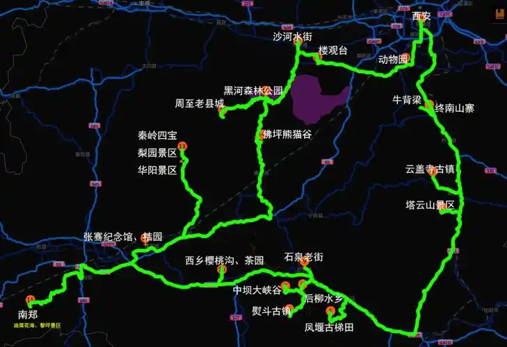 秦岭自驾游攻略 秦岭自驾游线路图