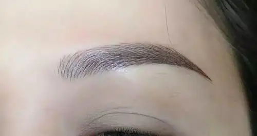 每天学点做眉技巧线条仿真眉视频操作针法演