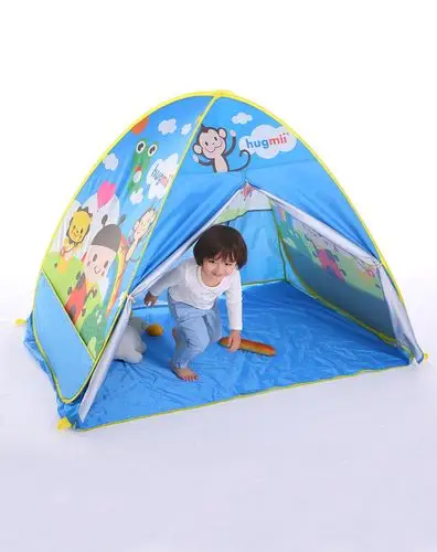 hugmii儿童户外郊游用品专场卡通单门帐篷蓝色c款stkt002_唯品会